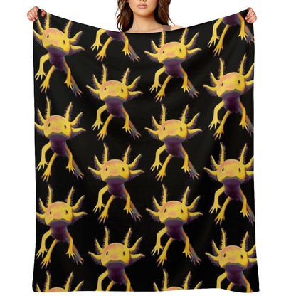 Axolotl Throw Blanket