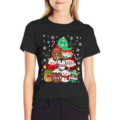 Squish Squad Merry Christmas Great Gifts Cute Kids Family  Relaxed-fit T-Shirt