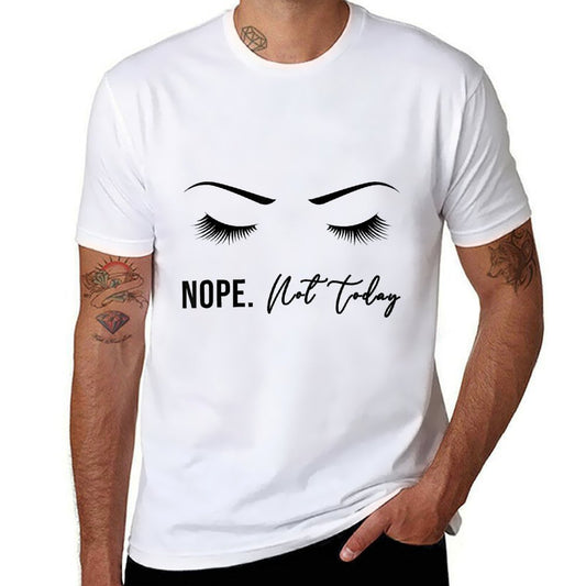 Nope Not Today for Women  Cute Woman Girl Funny  Moisture-wicking T-Shirt