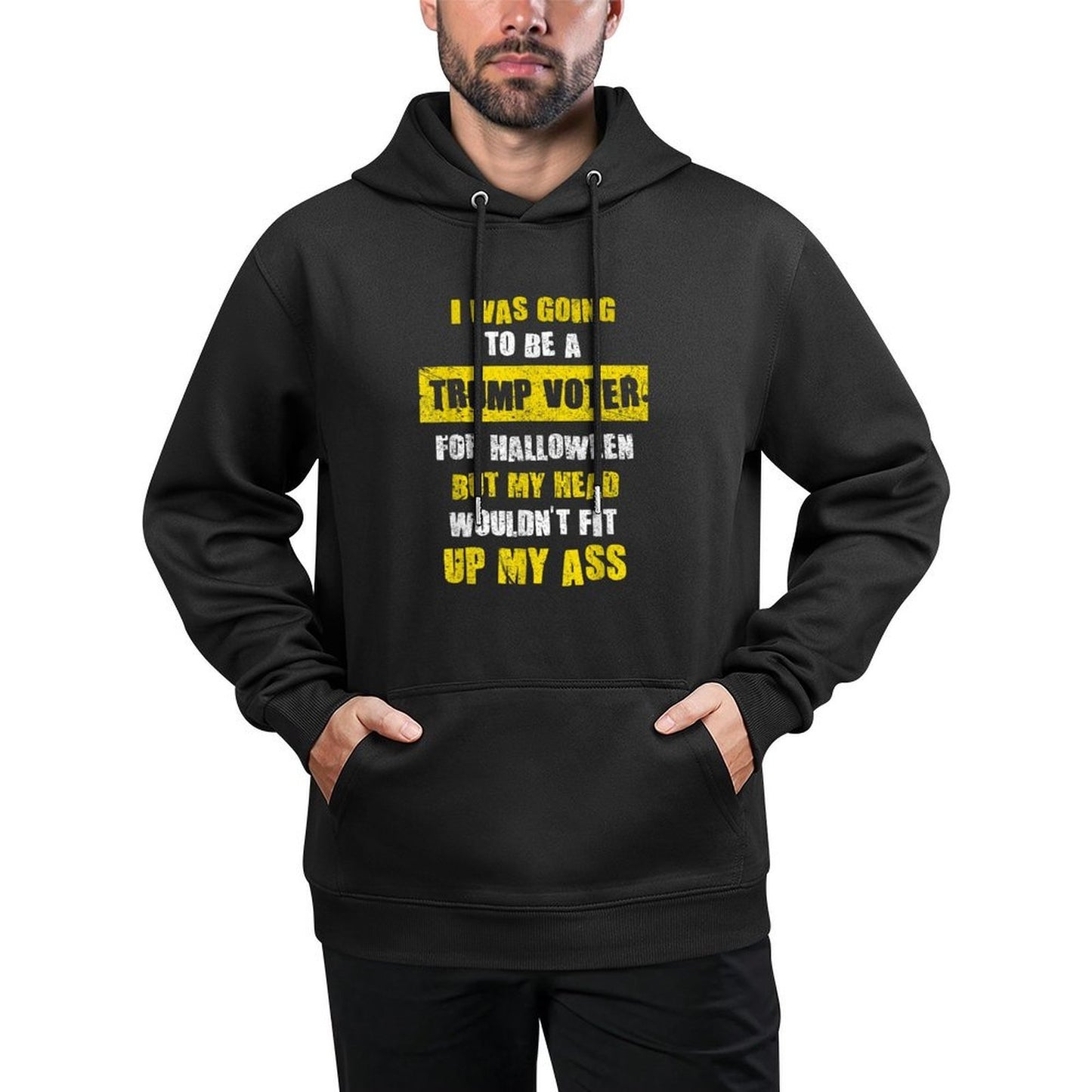 I Was Going To Be A Trump Voter I Funny Halloween Cotton-Polyester Blend Hoodie