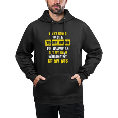 I Was Going To Be A Trump Voter I Funny Halloween Cotton-Polyester Blend Hoodie