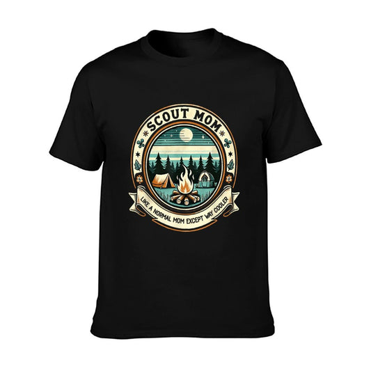Scout Mom Like A Normal Mom Except Way Cooler Camping Lovers T-Shirt