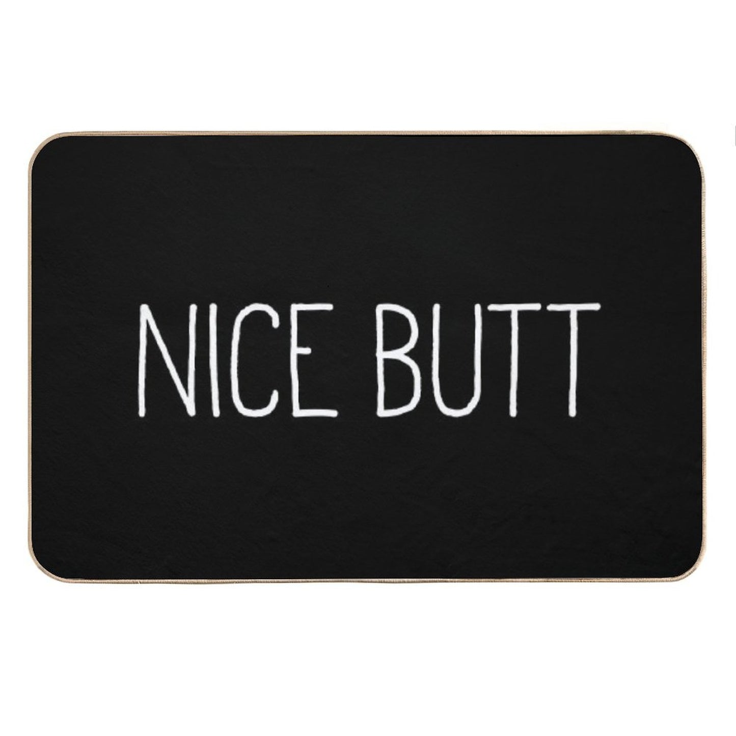 Nice Butt Black Bath Mat