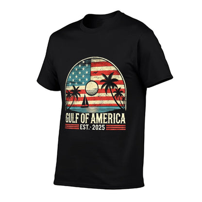 Vintage Gulf Of Us America Retro Sunset Gulf Of Us America T-Shirt