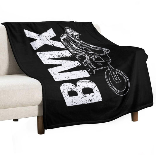 BMX Bike Hobby Sport BMX Gift Idea Throw Blanket