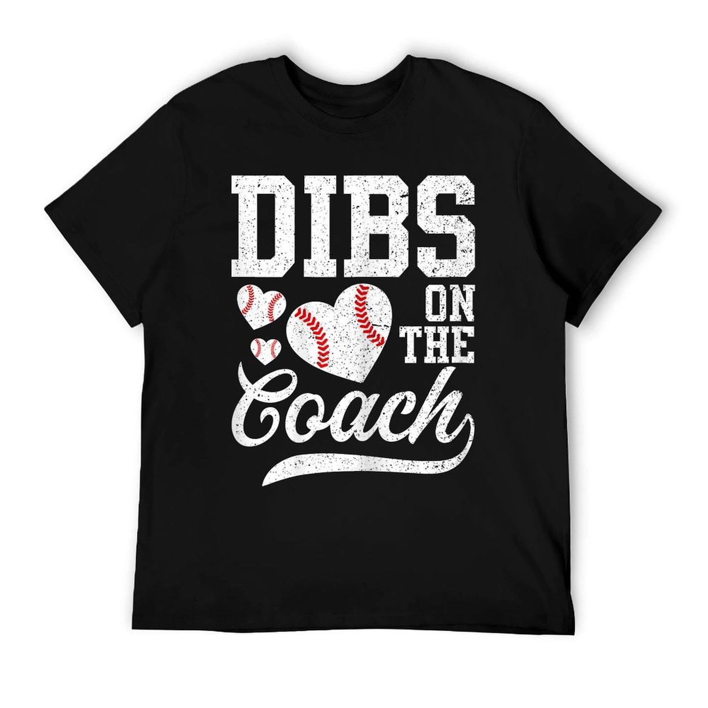 Womens Womens Dibs On The Coach - Coach&#39;s Wife Quote Baseball Mom T-Shirt