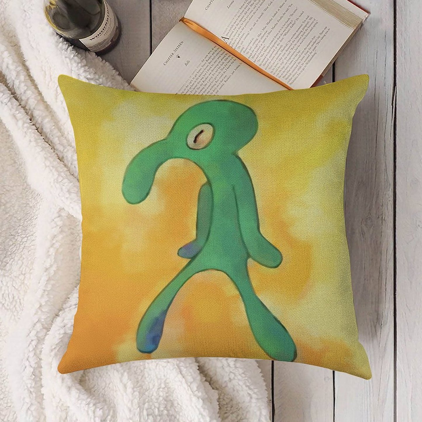 High Res Bold And Brash Repaint Linen Throw Pillow Cover