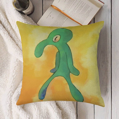 High Res Bold And Brash Repaint Linen Throw Pillow Cover