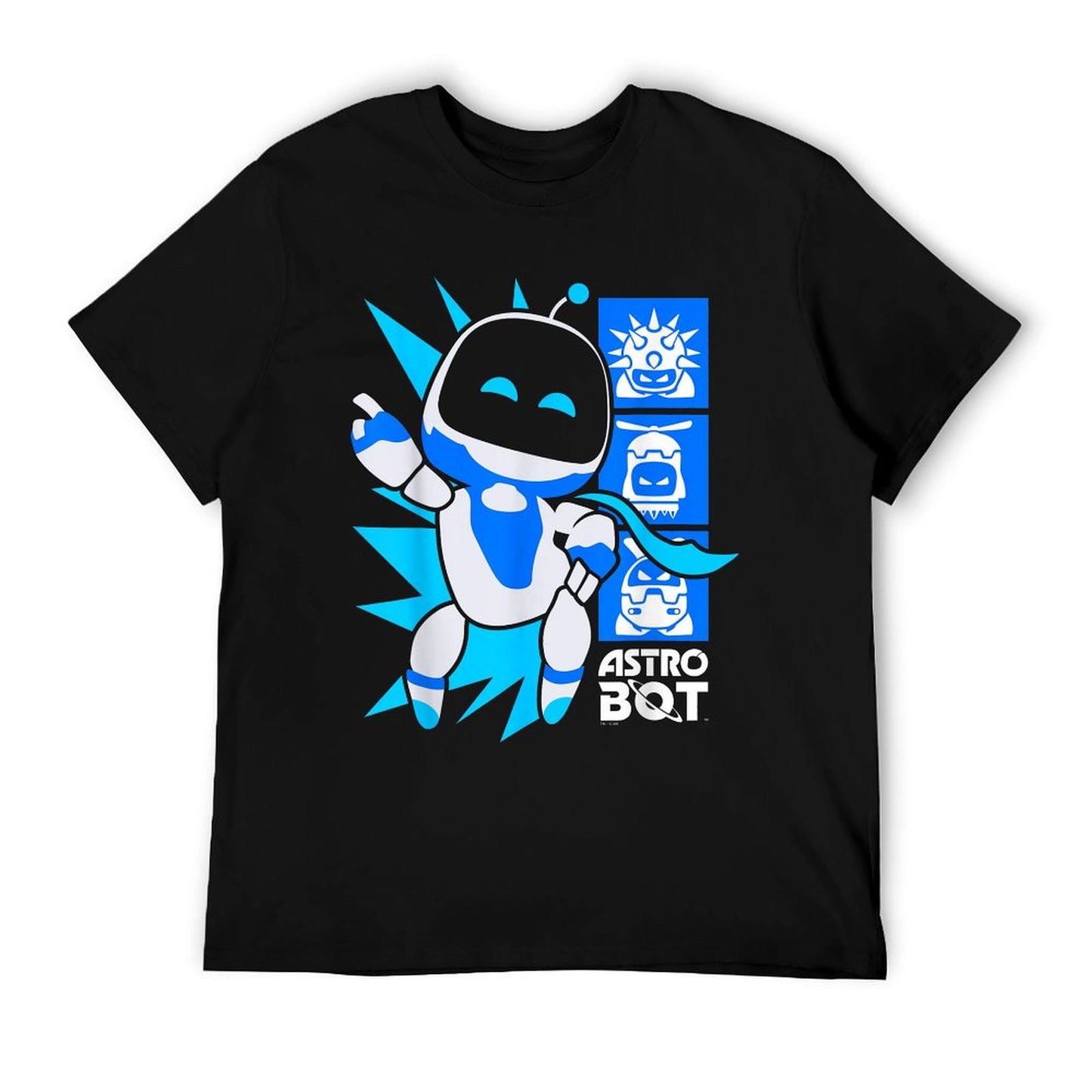 Astro Bot Rescue Mission Victory Pose Game  Rolled Sleeves T-Shirt