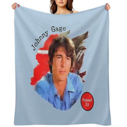 Johnny Gage TV Show Emergency! Throw Blanket