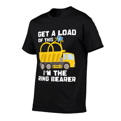 Ring Bearer Shirt Funny Wedding Truck Boys Gift Idea T-Shirt