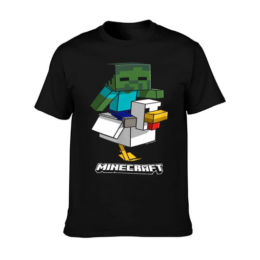 Minecraft Chicken Jockey Aiming To Attack T-Shirt