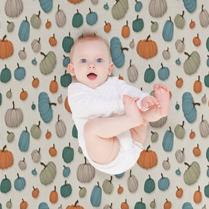 Painterly Pumpkins Throw Blanket
