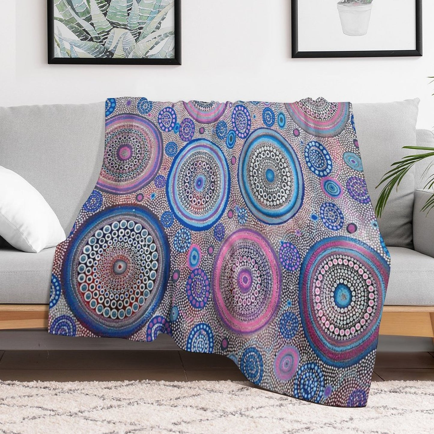 Seven Sister's Dreaming Throw Blanket