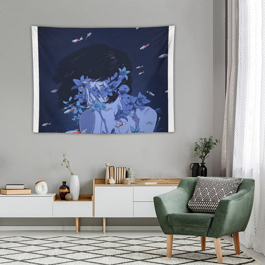 Perfect Blue Tapestry