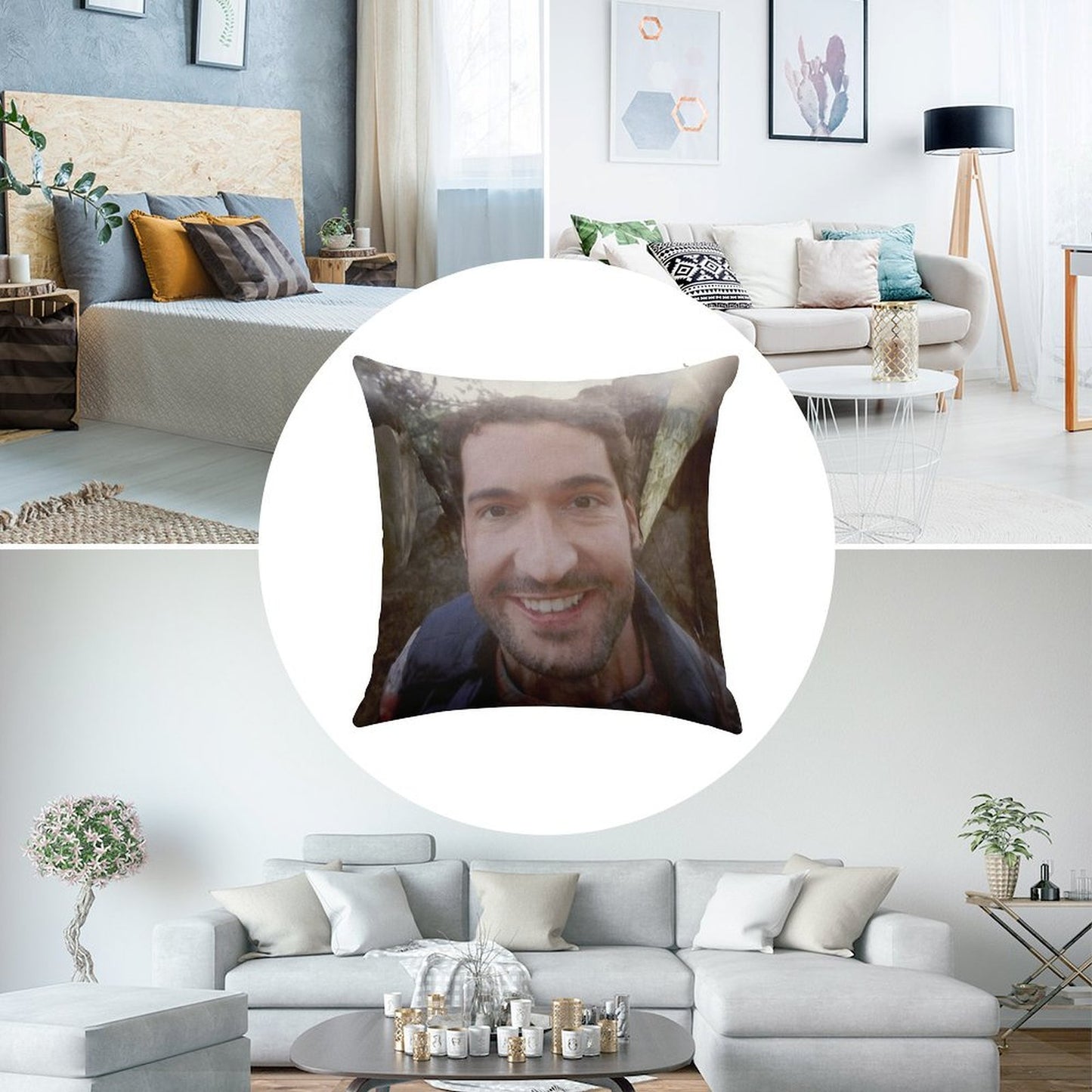 Miranda Gary Pillow Linen Throw Pillow Cover