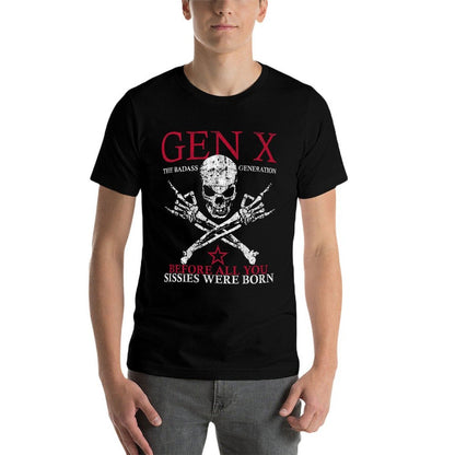 X Generation Before All You Sissie Were Born Skull Rock Hand  Classic T-Shirt