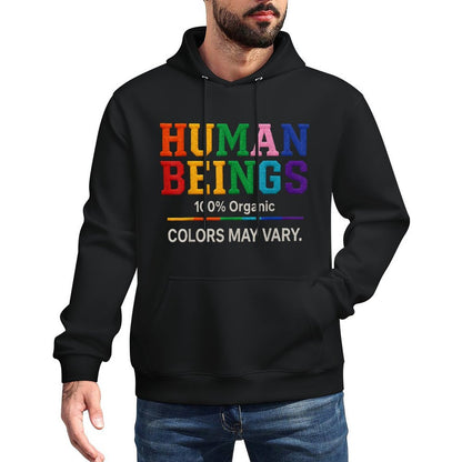 Human Being 100 Organic Colors May Vary LGBT Pride Month Moisture-Wicking Hoodie