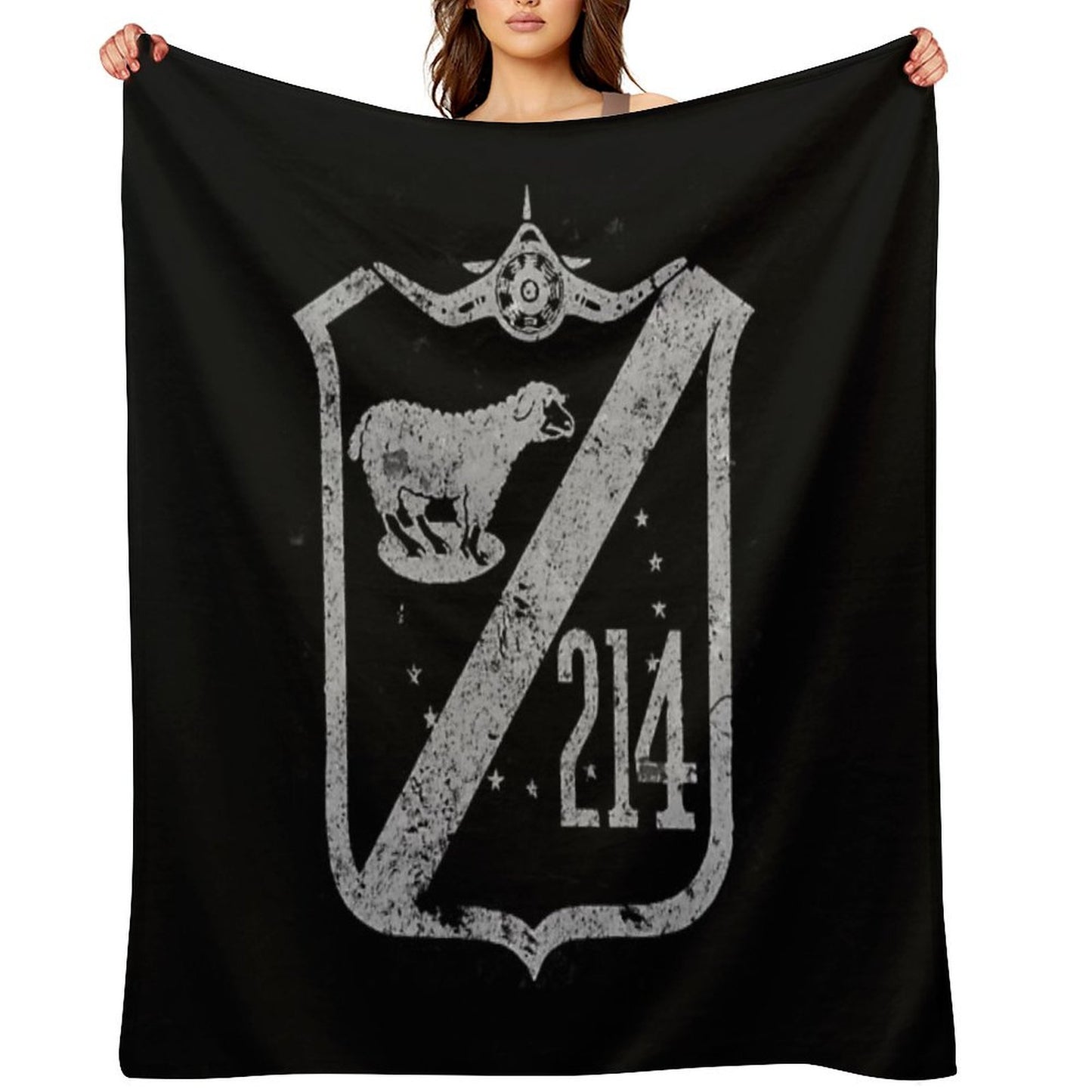 VMF-214 Black Sheep Squadron WWII Vintage Design Throw Blanket