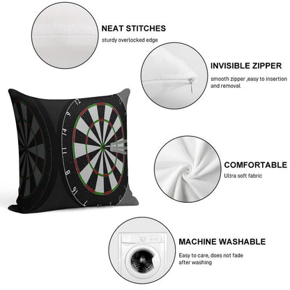 Dart Soft Fade-Resistant Throw Pillow