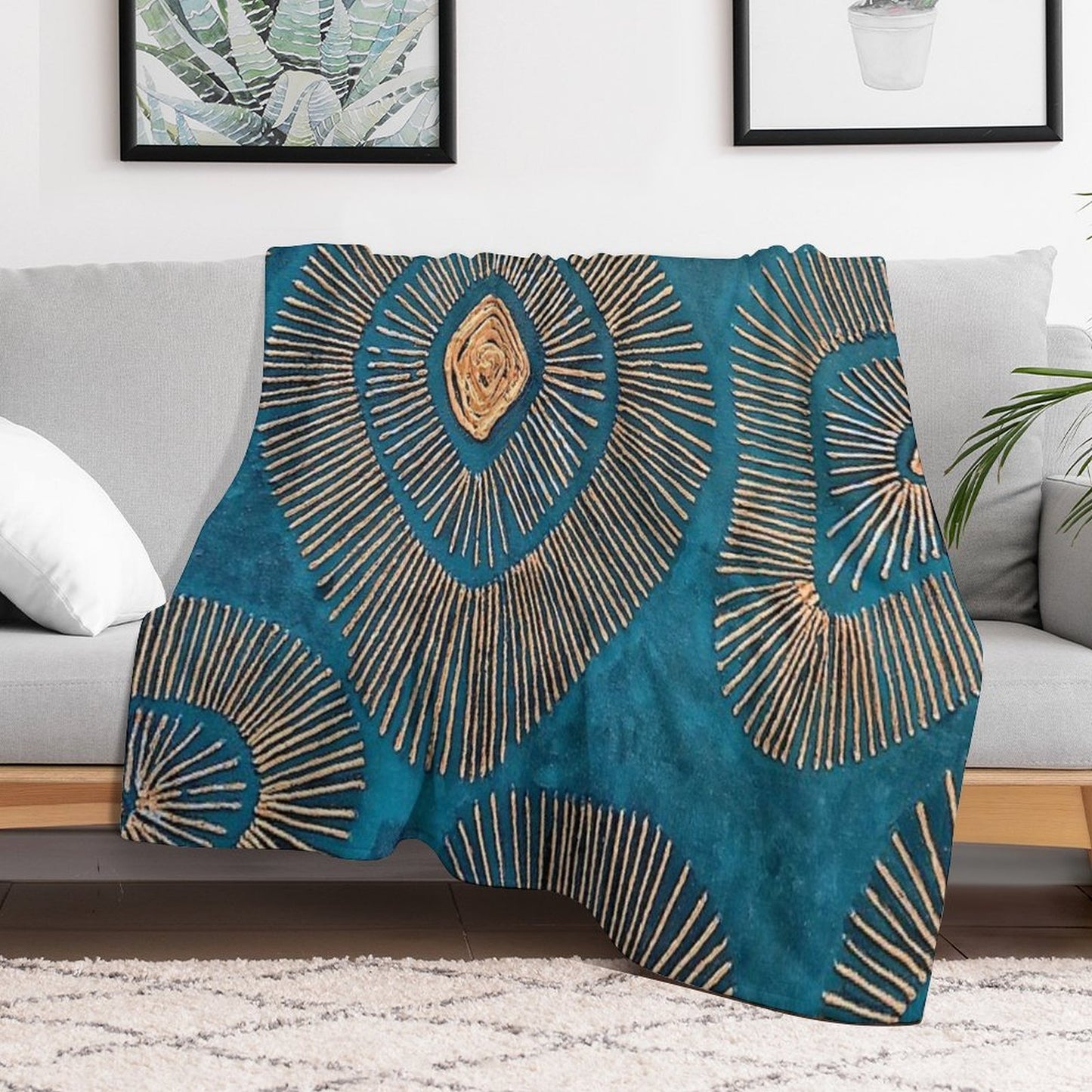 Fossilized Throw Blanket