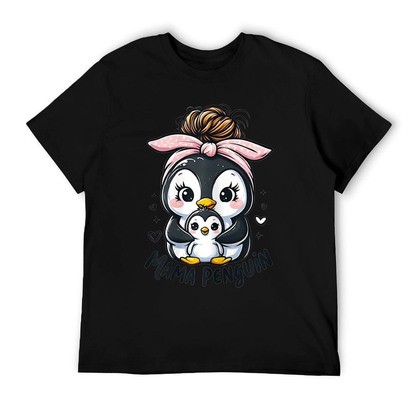 Cute Mama Penguin Mothers Day Family Penguin Baby Newborn T-Shirt