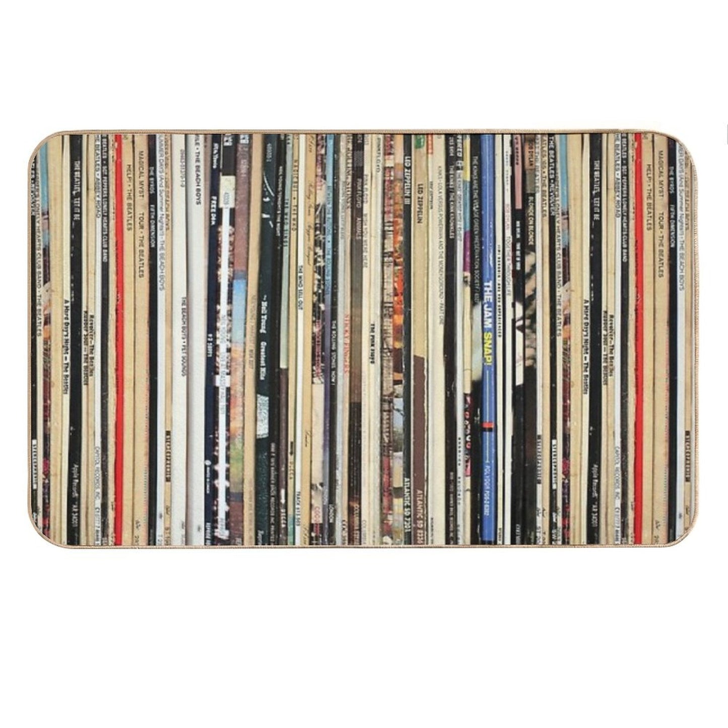 Classic Rock Vinyl Records Bath Mat