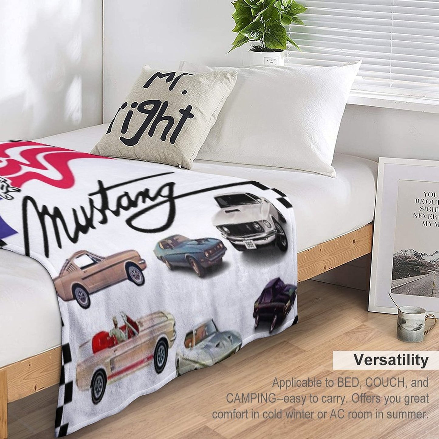 Ford Mustang Compilation Throw Blanket
