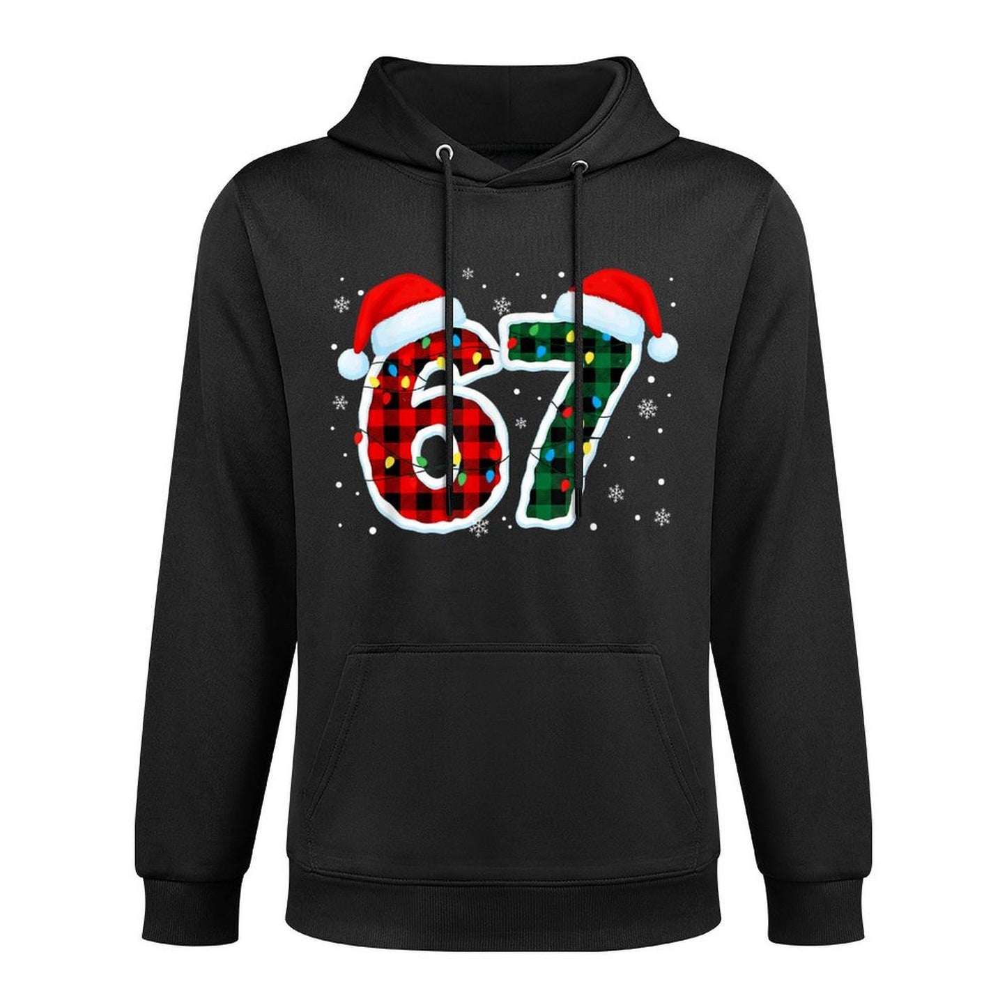 Funny 67 Six Seven Meme Christmas Pajamas Holiday Number 67 Moisture-Wicking Hoodie
