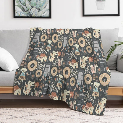 Animal Kingdom Throw Blanket