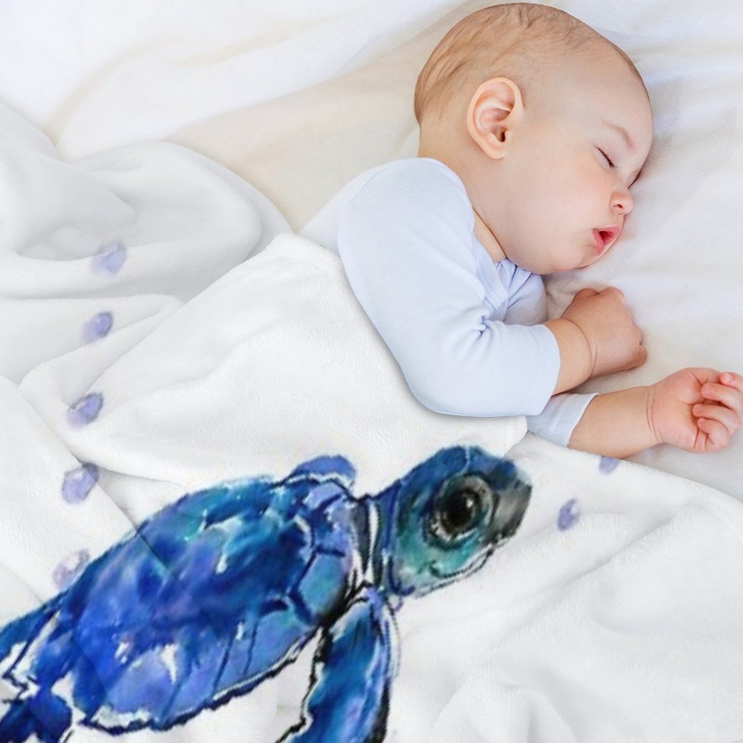 Three Sea Turtles Throw Blanket