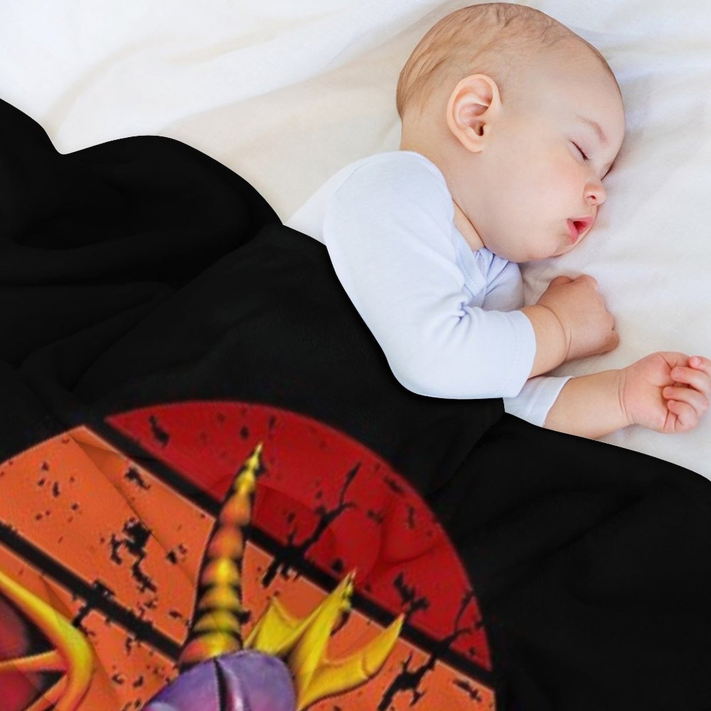 Dragon Animal Angry Fire Poster Throw Blanket