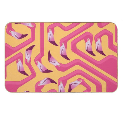 Flamingo Maze Bath Mat