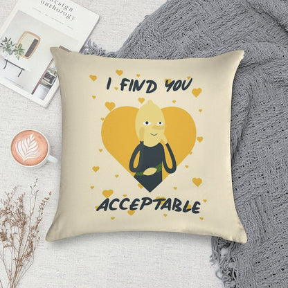 I Find You Acceptable (Adventure Time) Soft Ultra-Soft Texture Throw Pillow