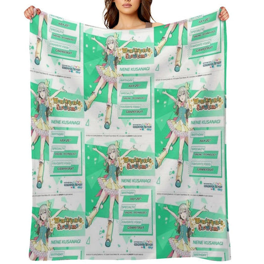 Nene Kusanagi Throw Blanket