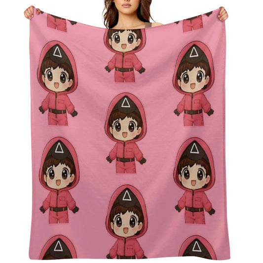 Pink Triangle Guard  Kang No-eul 011 Throw Blanket