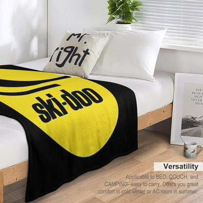 Ski Doo Vintage Snowmobiles Throw Blanket Throw Blanket