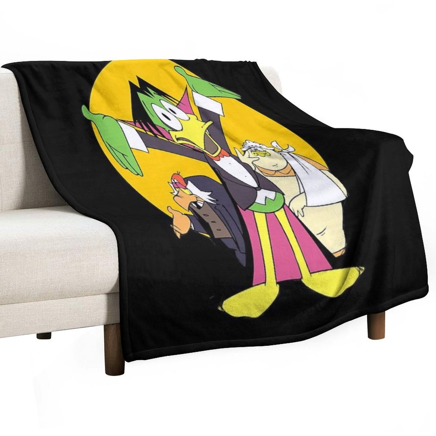 Retro Count Duckula Awesome For Movie Fan Throw Blanket