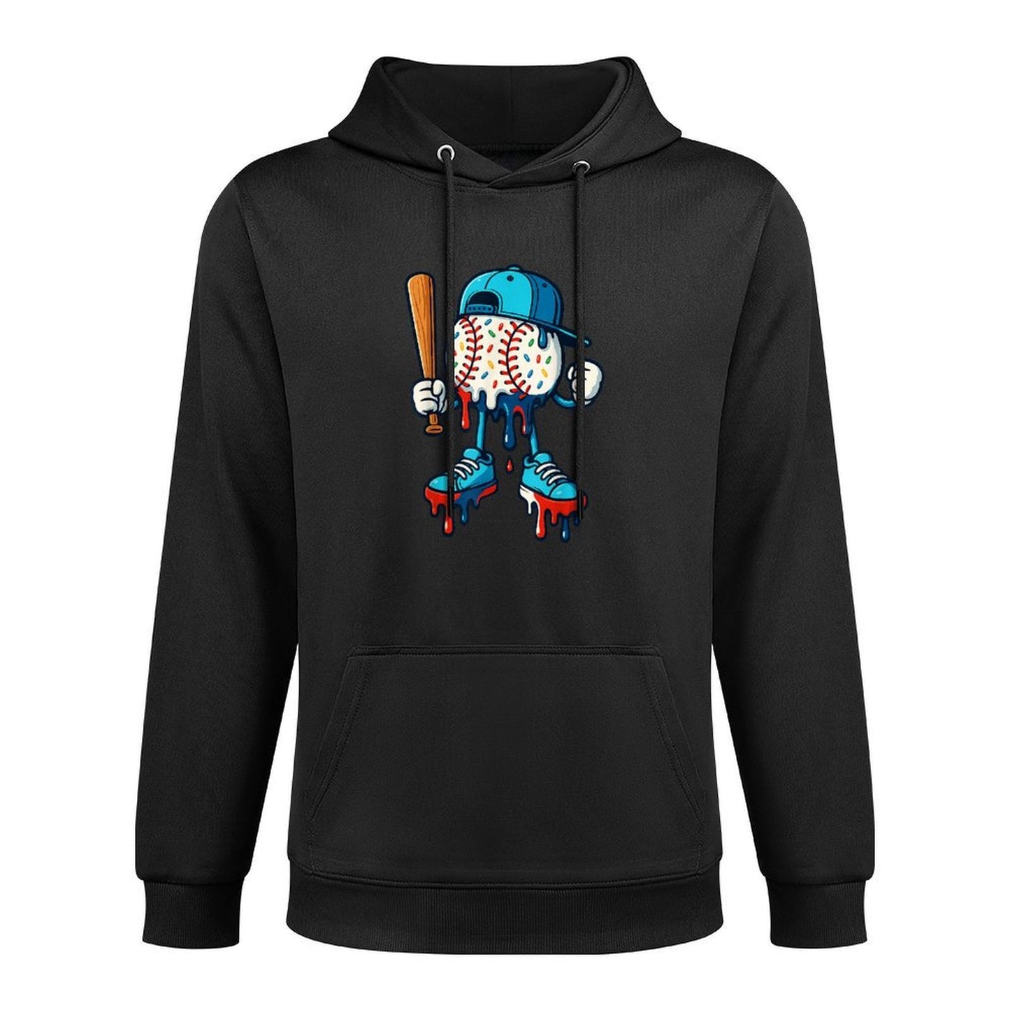 Baseball Lifestyle 101 Apparel Youth Baseball Drip Icecream Machine Washable Hoodie