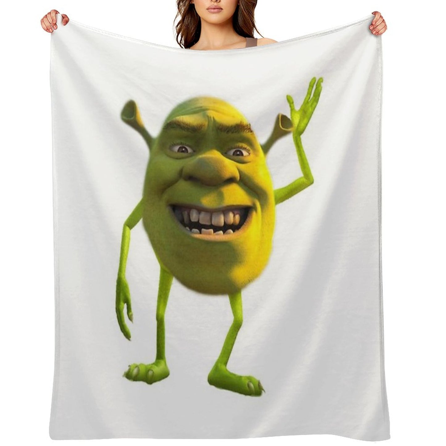 Shrek Wazowski Throw Blanket