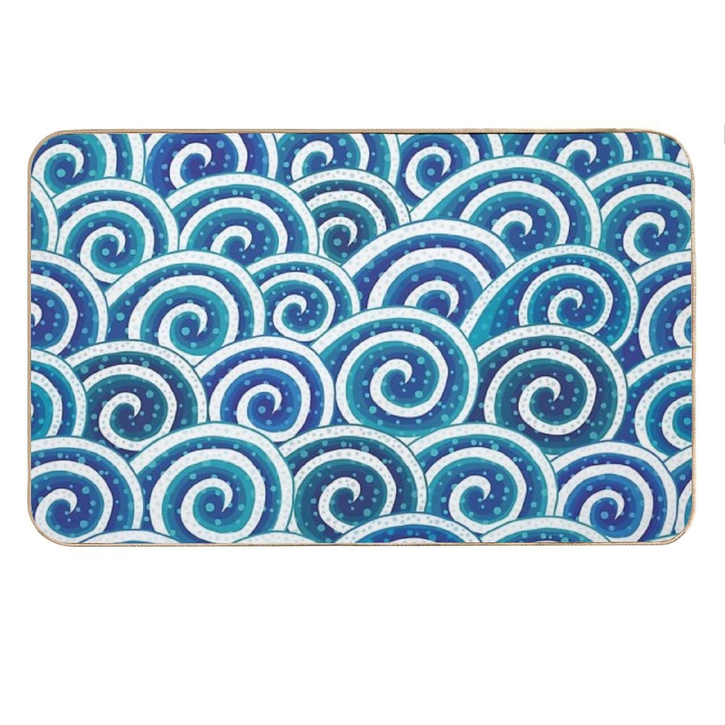 Waves And Waves Bath Mat