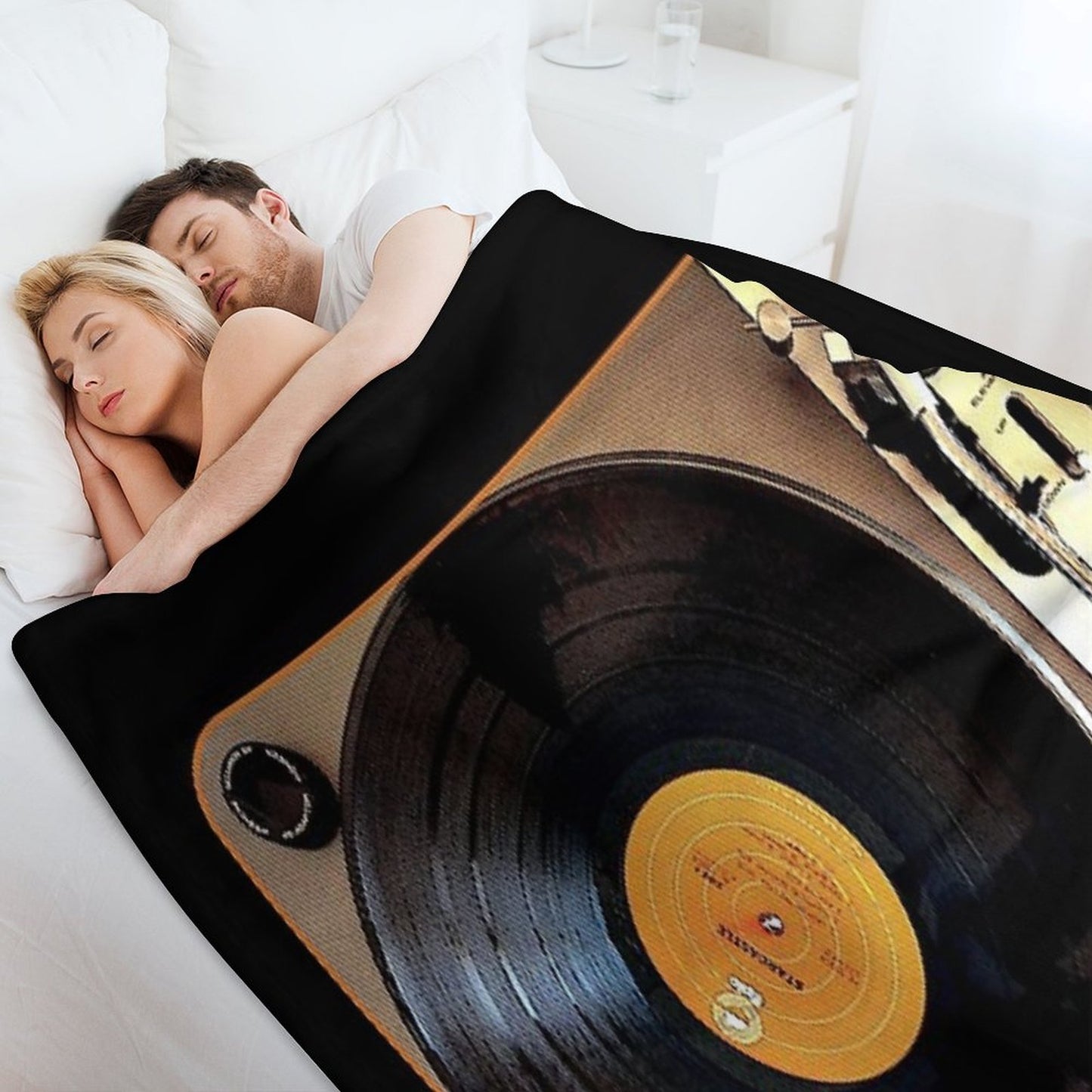 Vintage Pioneer Turntable 1976 Electronics PL-117D Throw Blanket