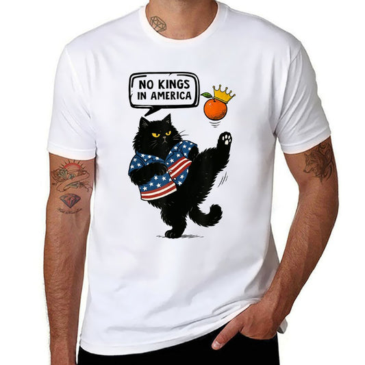 No King Lives Here No Kings in America Since 1776 Comfortable T-Shirt