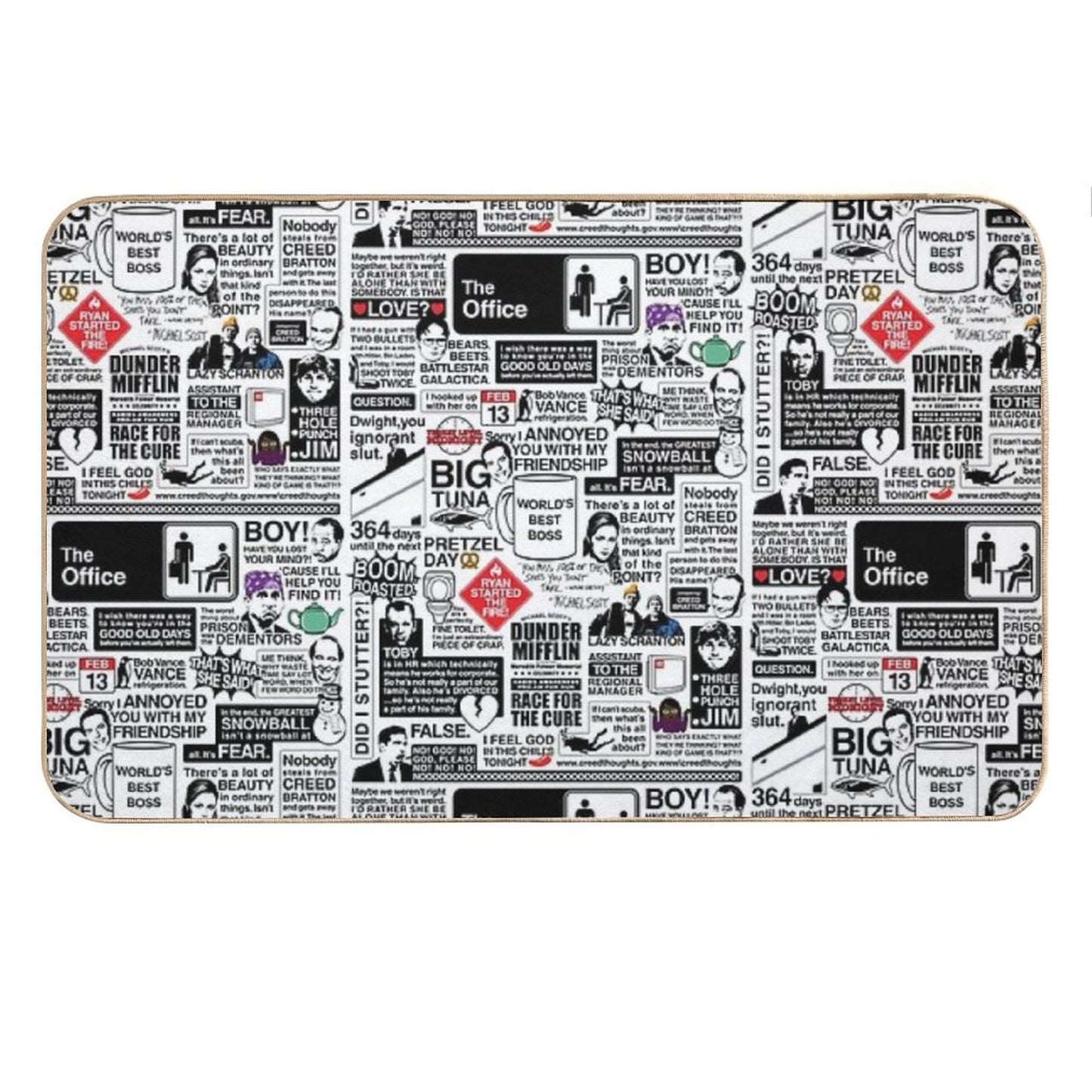 Wise Words From The Office - The Office Quotes (Variant) Bath Mat