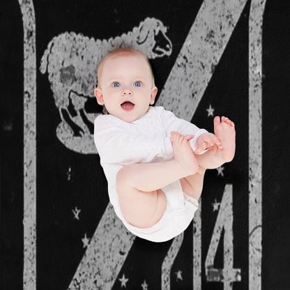 VMF-214 Black Sheep Squadron WWII Vintage Design Throw Blanket