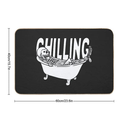 Chilling in Ice Bath Bath Mat
