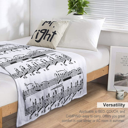 Chopin Nocturne Throw Blanket
