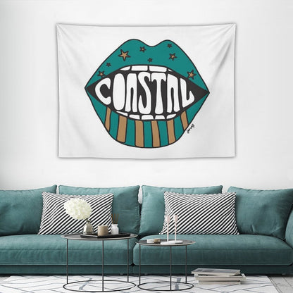Coastal Carolina Funky Lips Tapestry