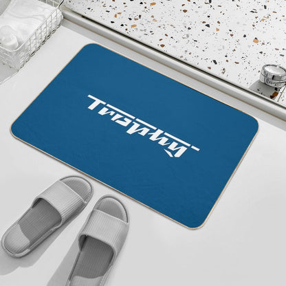 MZ Trophy Logo (white)  Repositionable Bath Mat