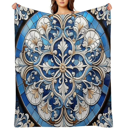 Portuguese Azulejos, Portugal, Lisbon, Beautiful Throw Blanket